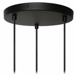 Lampes En Tissu-Luminaires Lucide MAYA Suspension Noir, 3 lumières