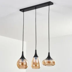 hofstein Maynal Suspension Noir, 3 lumières