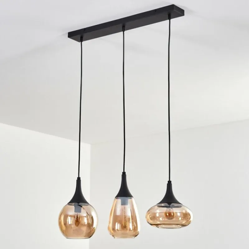 hofstein Maynal Suspension Noir, 3 lumières