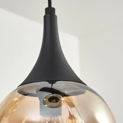 hofstein Maynal Suspension Noir, 8 lumières