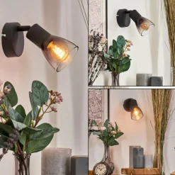 hofstein Medelim Applique murale, Spot mural Clair, Fumé, 1 lumière