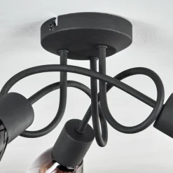 hofstein Medelim Plafonnier Clair, Fumé, 3 lumières