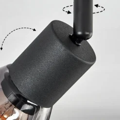 hofstein Medelim Plafonnier Noir, 2 lumières