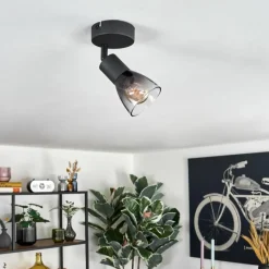 hofstein Medelim Plafonnier, Spot de plafond Noir, 1 lumière