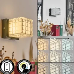 hofstein Medvik Applique murale LED Noir, 1 lumière