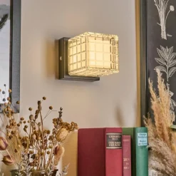 hofstein Medvik Applique murale LED Noir, 1 lumière