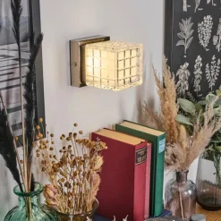 hofstein Medvik Applique murale LED Nickel mat, 1 lumière* Éclairage Led