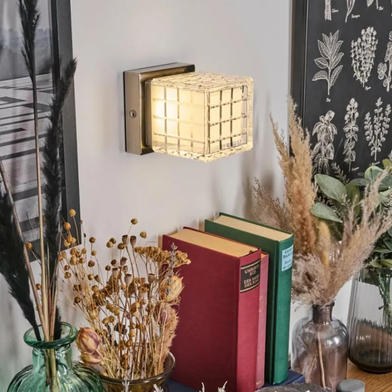 hofstein Medvik Applique murale LED Nickel mat, 1 lumière* Éclairage Led