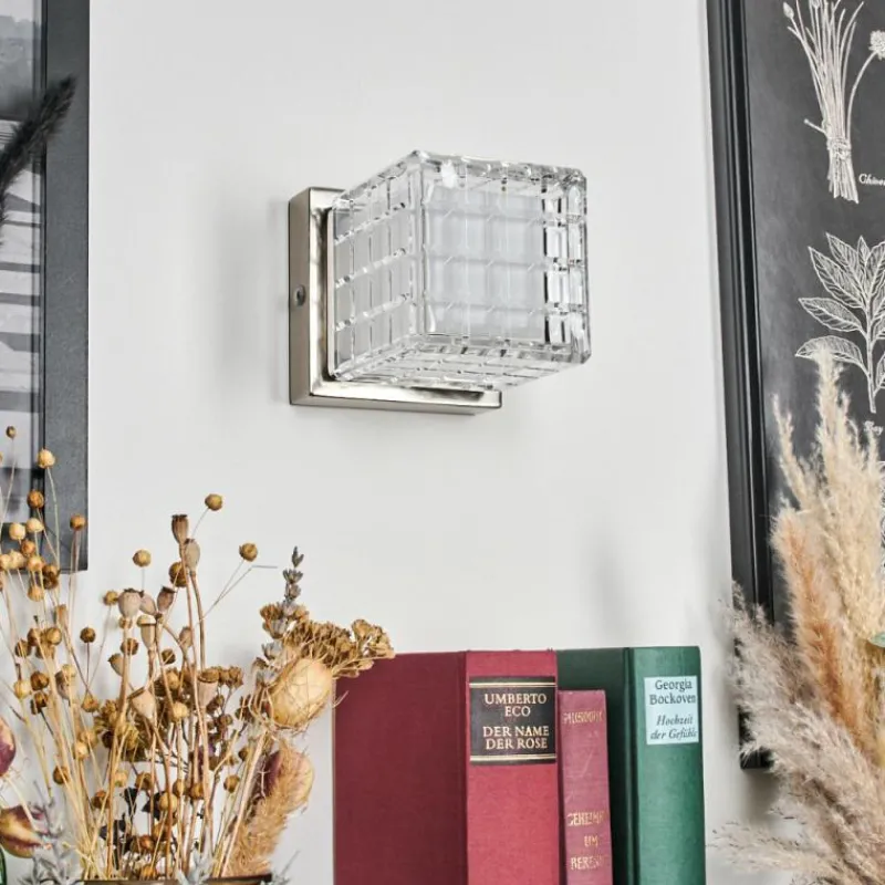 hofstein Medvik Applique murale LED Nickel mat, 1 lumière* Éclairage Led