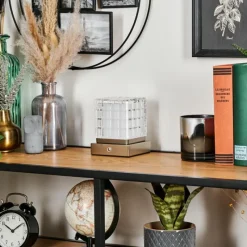 hofstein Medvik Lampe à poser LED Nickel mat, 1 lumière