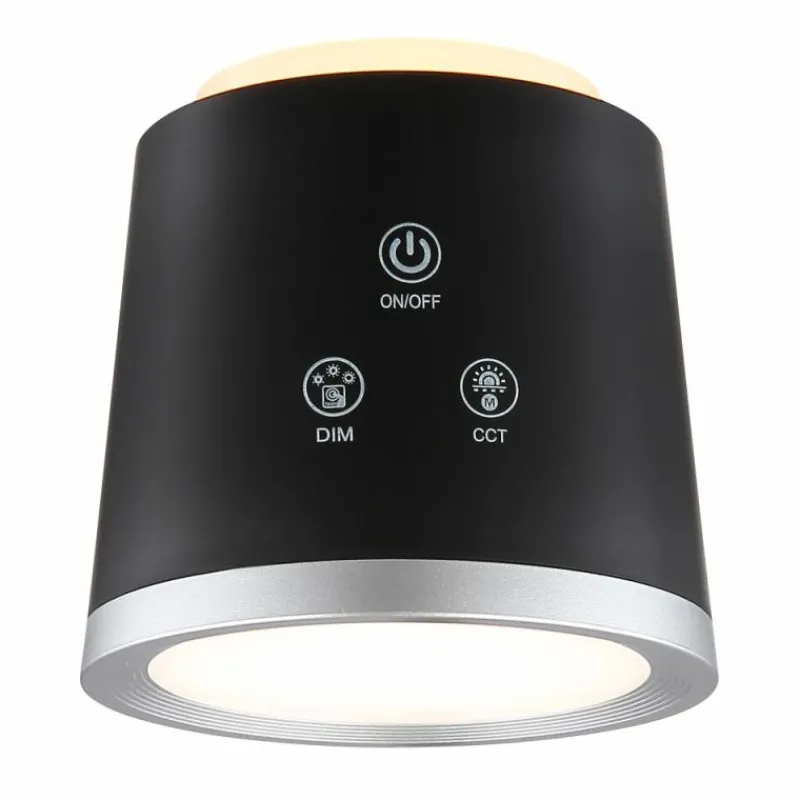 Luminaires Globo Lighting Meeya Lampe à poser LED Noir, 1 lumière* Éclairage Led