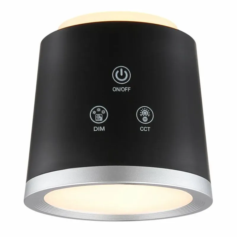 Luminaires Globo Lighting Meeya Lampe à poser LED Noir, 1 lumière* Éclairage Led