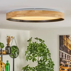 Luminaires Scandinaves-hofstein Melstad Plafonnier LED Écru, Blanc, 1 lumière, Télécommandes