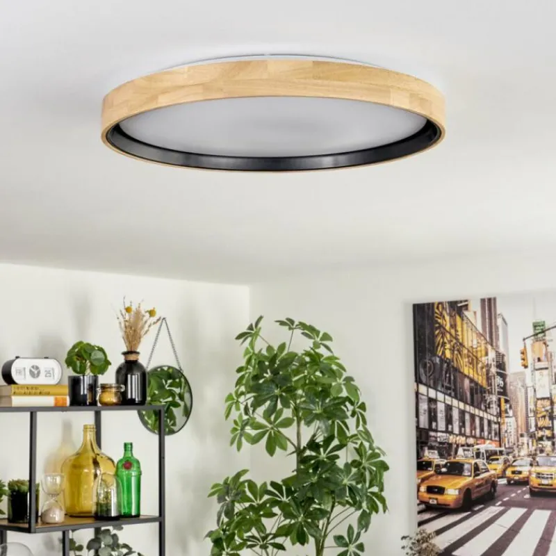 Luminaires Scandinaves-hofstein Melstad Plafonnier LED Écru, Noir, Blanc, 1 lumière