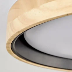 Luminaires Scandinaves-hofstein Melstad Plafonnier LED Écru, Noir, Blanc, 1 lumière
