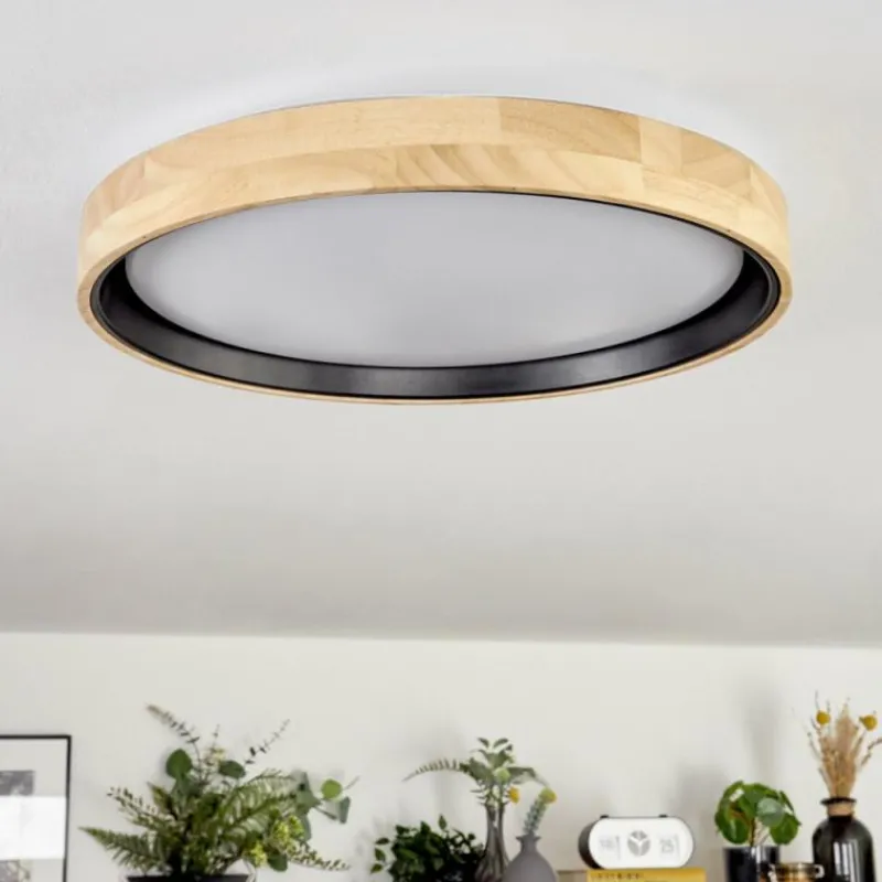 Luminaires Scandinaves-hofstein Melstad Plafonnier LED Écru, Noir, Blanc, 1 lumière