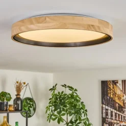 Luminaires Scandinaves-hofstein Melstad Plafonnier LED Écru, Noir, Blanc, 1 lumière