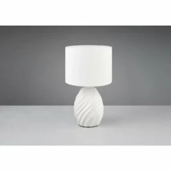 Lampes En Tissu-Luminaires Reality Melva Lampe à poser Blanc, 1 lumière