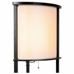 Lampes En Tissu-Luminaires Lucide MENNO Lampadaire Noir, 1 lumière