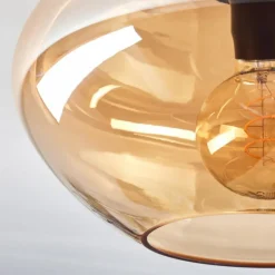 hofstein Mertola Plafonnier Ambre, 1 lumière