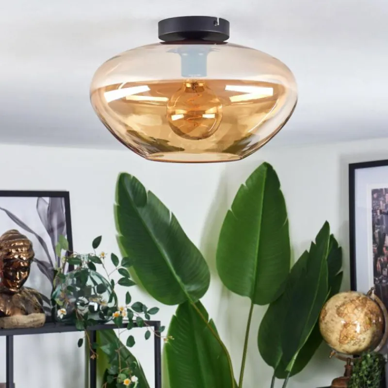 hofstein Mertola Plafonnier Ambre, 1 lumière