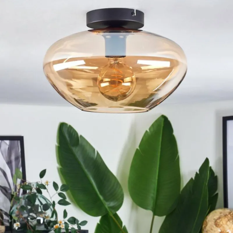 hofstein Mertola Plafonnier Ambre, 1 lumière