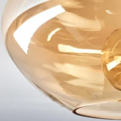 hofstein Mertola Plafonnier Ambre, 1 lumière