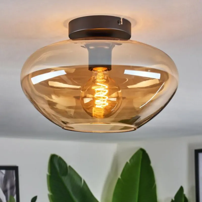 hofstein Mertola Plafonnier Ambre, 1 lumière