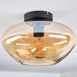 hofstein Mertola Plafonnier Ambre, 1 lumière