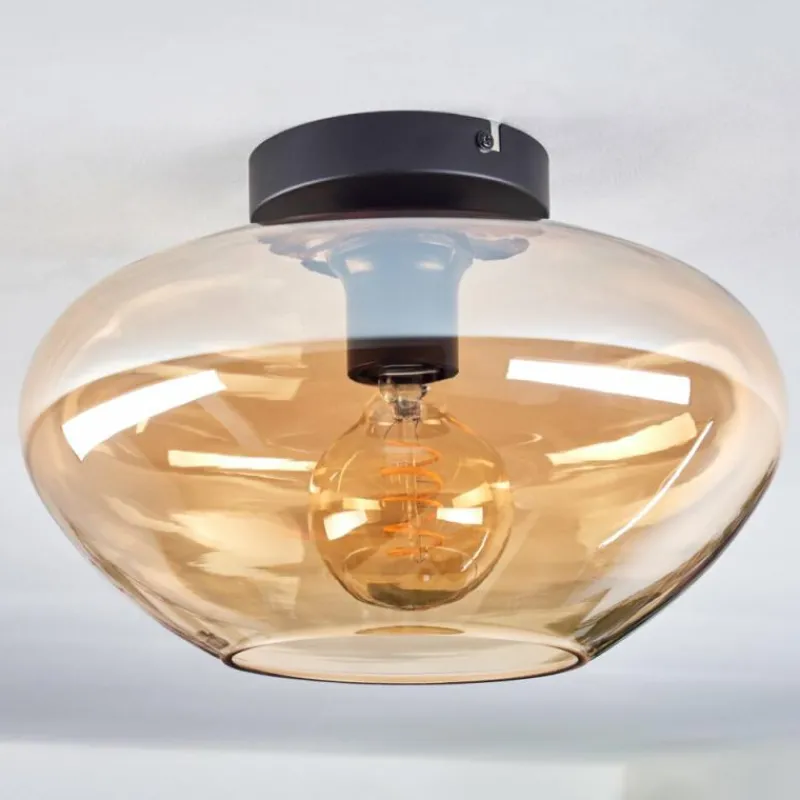 hofstein Mertola Plafonnier Ambre, 1 lumière