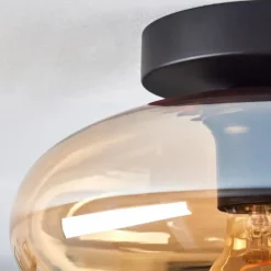 hofstein Mertola Plafonnier Ambre, 1 lumière