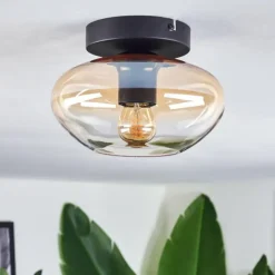 hofstein Mertola Plafonnier Ambre, Clair, 1 lumière