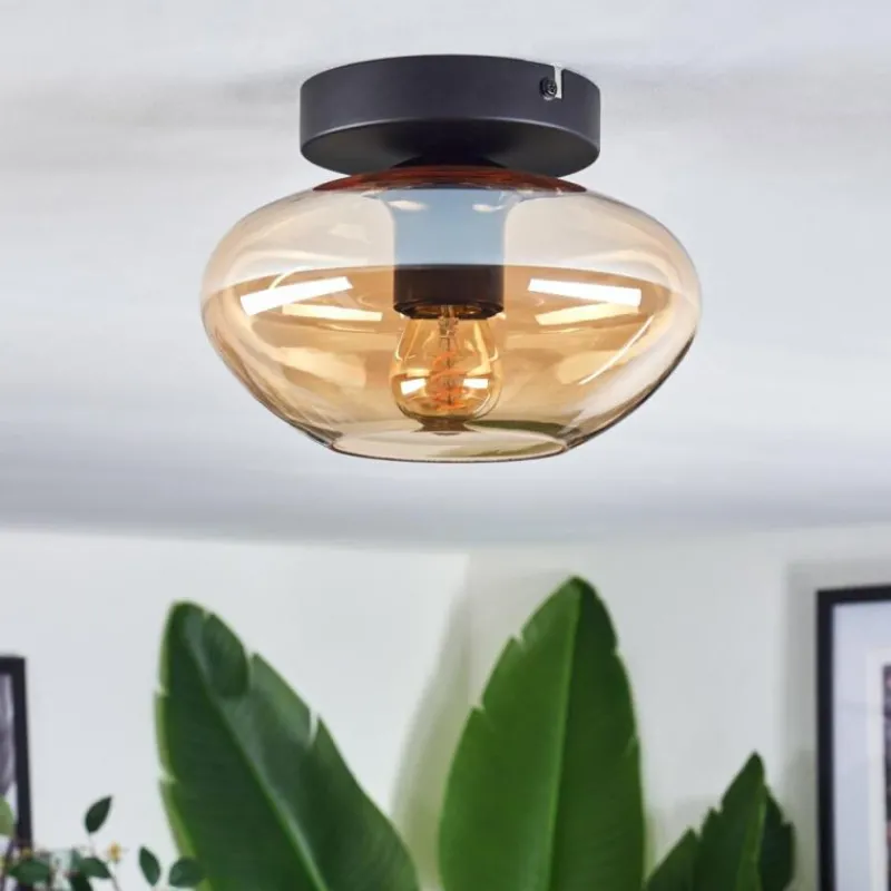 hofstein Mertola Plafonnier Ambre, 1 lumière