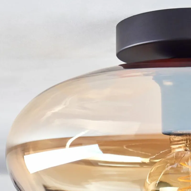 hofstein Mertola Plafonnier Ambre, Clair, 1 lumière