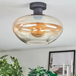 hofstein Mertola Plafonnier Ambre, Clair, 1 lumière