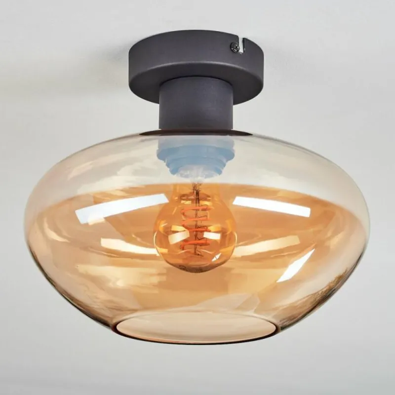 hofstein Mertola Plafonnier Ambre, 1 lumière
