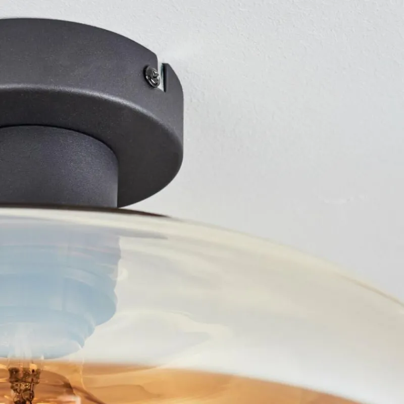 hofstein Mertola Plafonnier Ambre, 1 lumière