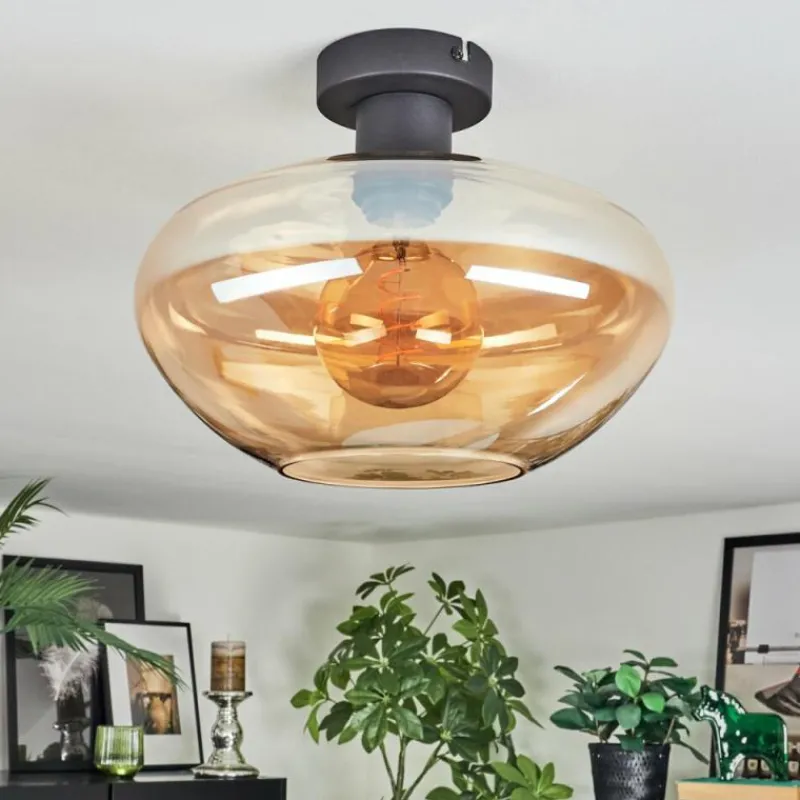 hofstein Mertola Plafonnier Ambre, 1 lumière
