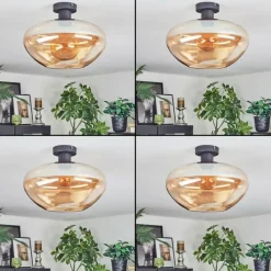 hofstein Mertola Plafonnier Ambre, 1 lumière