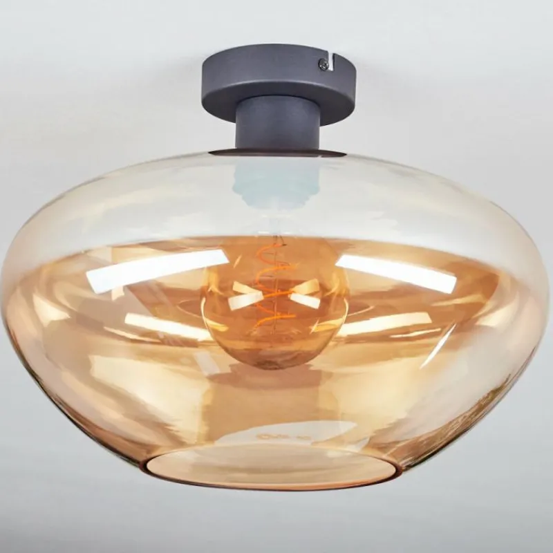 hofstein Mertola Plafonnier Ambre, 1 lumière