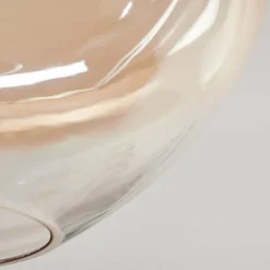 hofstein Mertola Plafonnier, Boule lumineuse Ambre, Clair, 1 lumière