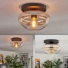 hofstein Mertola Plafonnier, Boule lumineuse Ambre, Clair, 1 lumière