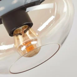 hofstein Mertola Plafonnier, Boule lumineuse Ambre, Clair, 1 lumière