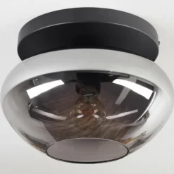 hofstein Mertola Plafonnier, Boule lumineuse Fumé, 1 lumière
