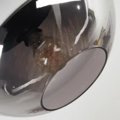 hofstein Mertola Plafonnier, Boule lumineuse Fumé, 1 lumière