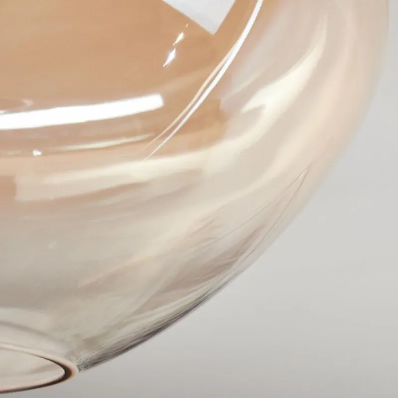 hofstein Mertola Plafonnier, Boule lumineuse Ambre, Clair, 1 lumière