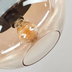 hofstein Mertola Plafonnier, Boule lumineuse Ambre, Clair, 1 lumière