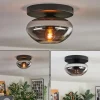 hofstein Mertola Plafonnier, Boule lumineuse Fumé, 1 lumière