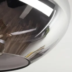 hofstein Mertola Plafonnier, Boule lumineuse Fumé, 1 lumière