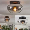 hofstein Mertola Plafonnier, Boule lumineuse Clair, Fumé, 1 lumière